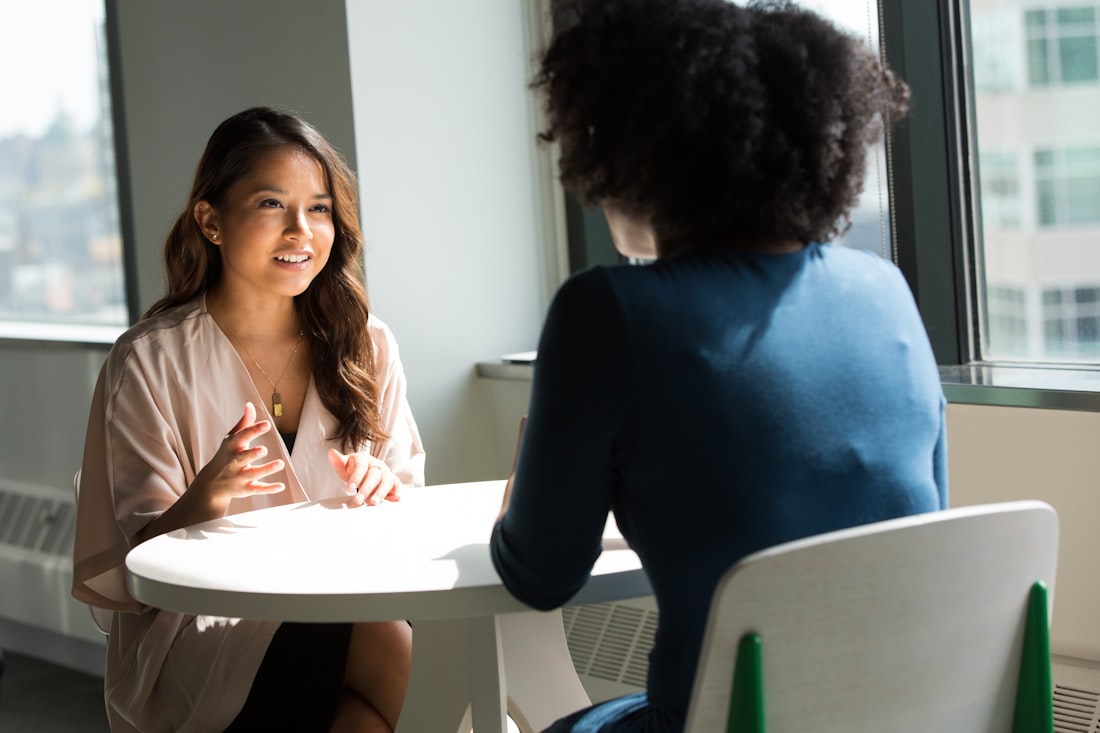 A one-to-one coaching session